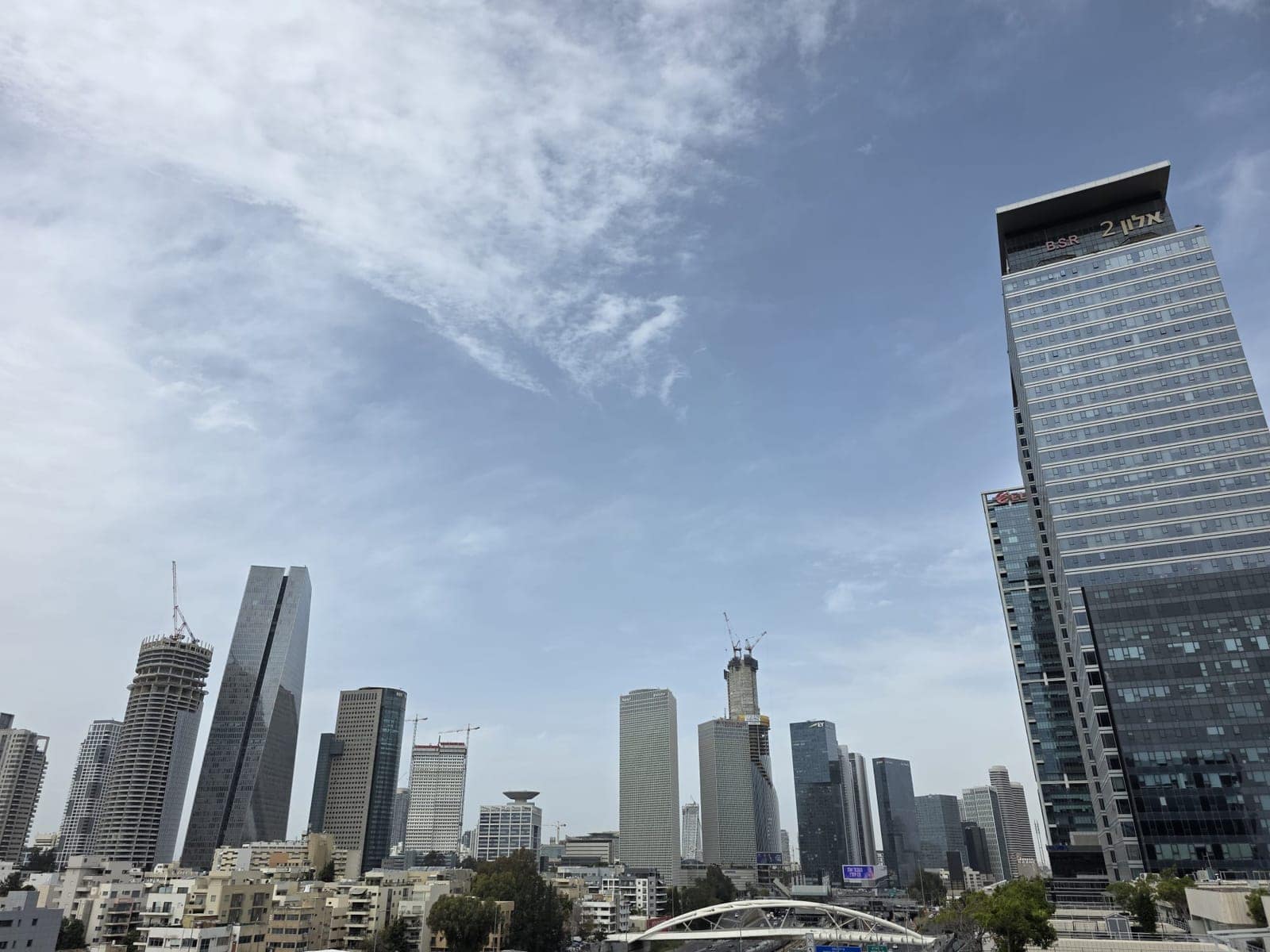 קו הרקיע של מגדלי המשרדים בתל אביב מיגאל אלון עד שרונה